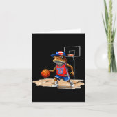 Carte Puerto Rico Patriotic Flag Boricua Fun Basketball (Devant)