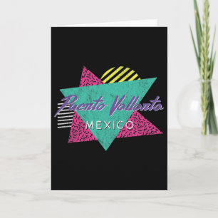 Carte Puerto Vallarta Mexique Vintage Rétro Années 80 90