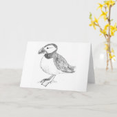 Carte Puffin (Fleur jaune)