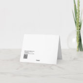 Carte Puffin ! L'île de Staffa, Écosse (Dos)