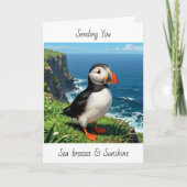 Carte Puffin | Thinking of You | Well Wishes (Devant)