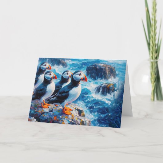 Carte Puffins (Devant)