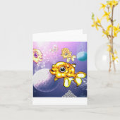 Carte puffygoldfish (Fleur jaune)