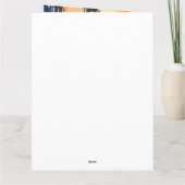 Carte Pug d'Halloween avec citrouilles effrayant (Dos)