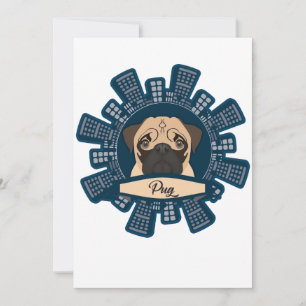 Carte pug en ville