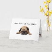 Carte Pug Get Well Soon Card (Fleur jaune)