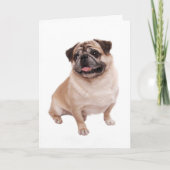 Carte Pug Puppy Dog Blank Greeting Note (Devant)