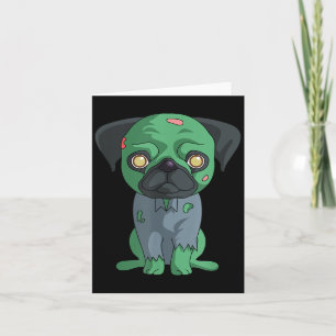 Carte Pug zombie