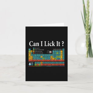 Carte Puis-je le Lick Table périodique Enseignant Enfant