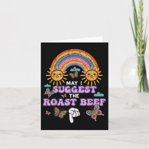 Carte Puis-Je Suggérer Le Boeuf Rôti Drôle Inapproprié A