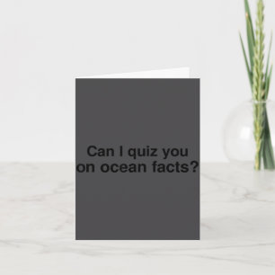 Carte Puis-je vous interroger sur des faits sur l'océan
