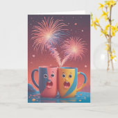Carte Puiser dans l'amitié (Fleur jaune)