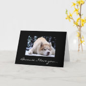 Carte Puisque je t'aime… (Fleur jaune)