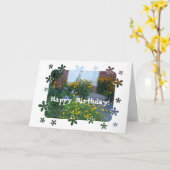 Carte Puissance des fleurs ! Anniversaire+Jardin (Fleur jaune)