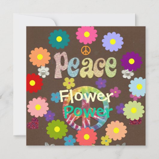 Carte Puissance des fleurs des années 1960 (Devant)