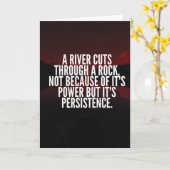 Carte Puissance et persistance - Motivation (Fleur jaune)