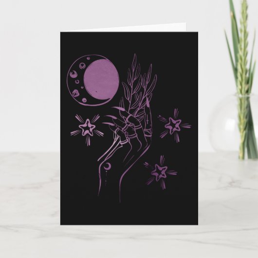 Carte Puissance magique de la main de la sorcière dégrad (Devant)