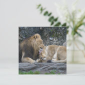 Carte Puissant amour Lion (Debout devant)