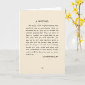 Carte Puisse aujourd'hui la paix à l'intérieur (Fleur jaune)