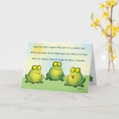 Carte Puissiez-Vous Jamais Trouver Des Grenouilles Dans  (Fleur jaune)