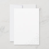 Carte Puits de Vœux Perles au Ruban Blanc Shower de Mari (Dos)