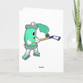 Carte Pulvérisateur de glace au hockey sur glace avec bâ (Dos)