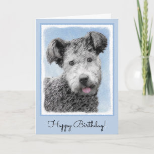 Carte Pumi Peinture - Cute Original Chien Art