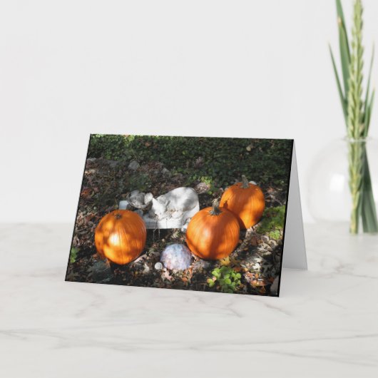 Carte Pumkins à Dappled Light Greeting Card (Devant)