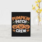 Carte Pumpkin Patch Crew Matching Family Fall Autumn (Fleur jaune)