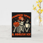 Carte Pumpkin Sce Abolish Ice Anti Trump Resist Tee (Fleur jaune)