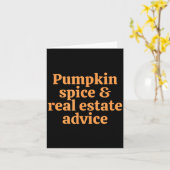 Carte Pumpkin Sce And Real Estate Advice (Fleur jaune)