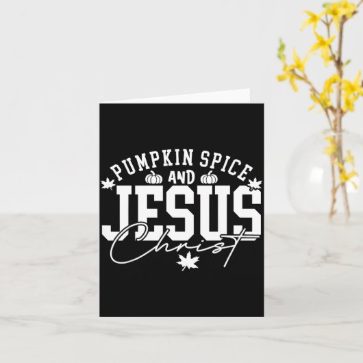 Carte Pumpkin Sce Christian Faith Thanksgiving Fall Autu (Fleur jaune)