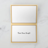 Carte Pun alimentaire romantique au roulé à la cannelle  (Intérieur)