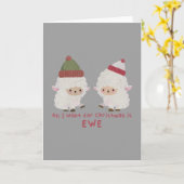 Carte Pun de Noël : Tout ce que je veux pour Noël c'est  (Fleur jaune)