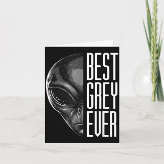 Carte Pun extraterrestre drôle toujours gris