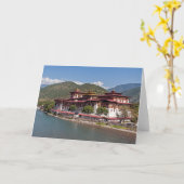 Carte Punakha Dzong - Bhoutan (Fleur jaune)