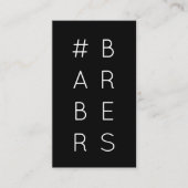 Carte punch #BARBERS hashtag loyalty (Devant)