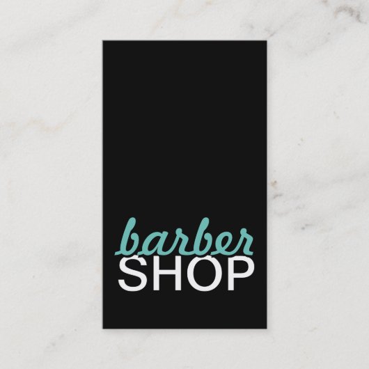 carte punch barbershop (Devant)