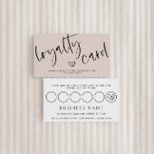 Carte Punch Boho Pink Loyalty Moderne
