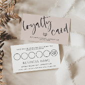 Carte Punch Boho Pink Loyalty Moderne