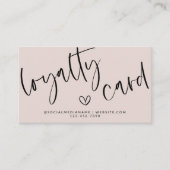 Carte Punch Boho Pink Loyalty Moderne (Devant)