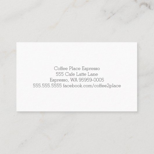 Carte Punch Café Loyauté Double Nombre En Floraiso (Dos)