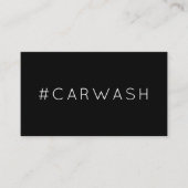 Carte punch #CARWASH hashtag loyalty (Devant)