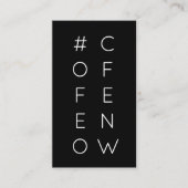 Carte punch #COFFEENOW hashtag loyalty (Devant)