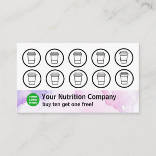Carte Punch Compagnie Nutrition Aquarelle