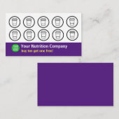 Carte Punch Compagnie Nutrition violet (Devant / Derrière)