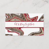 carte punch de fidélité à coups de rouge et de cho (Dos)