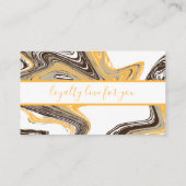 carte punch de fidélité avec coups d'orange et de  (Dos)