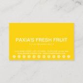 carte punch de fidélité client BANANAS bold (Dos)