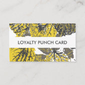 carte punch de fidélité feuille aspen (Dos)